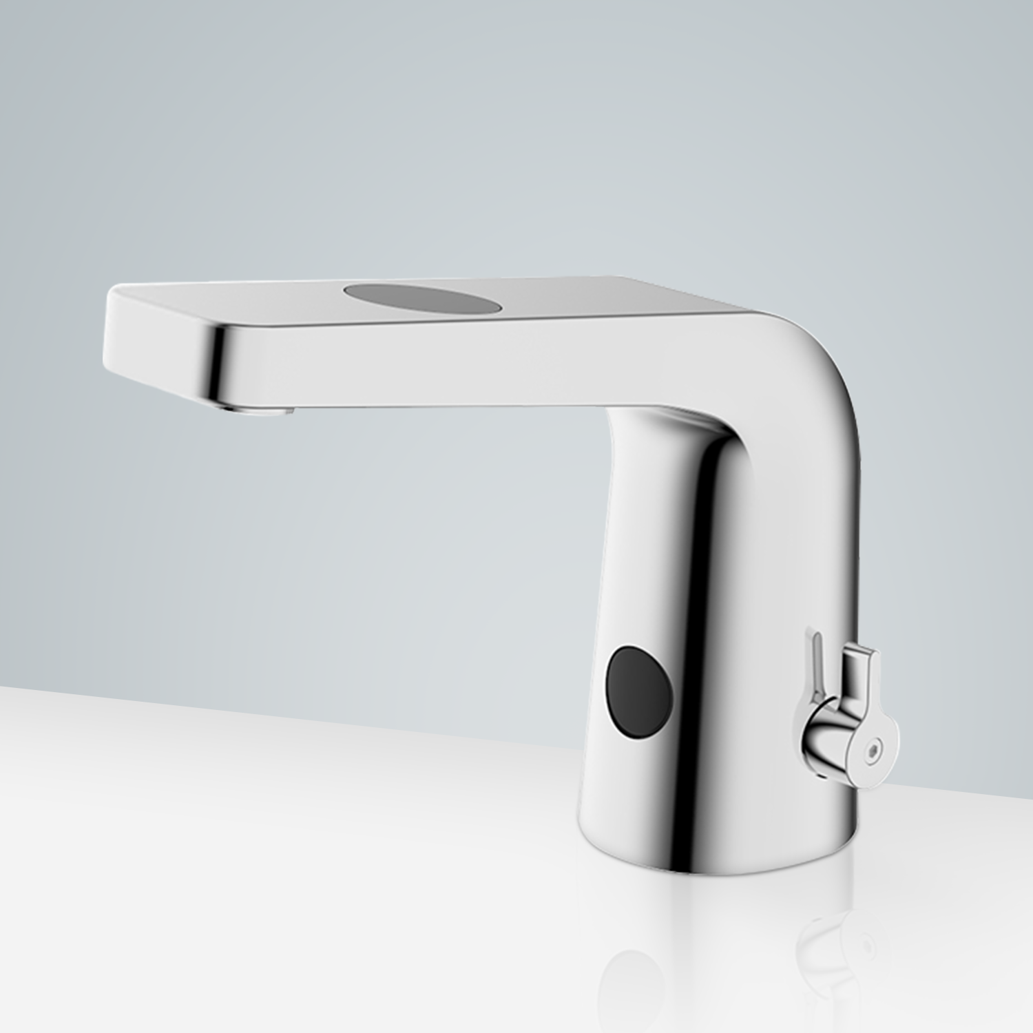 Fontana Reno Commercial Temperature Control Chrome Plated Automatic Infra-Red Sensor Sink Faucet